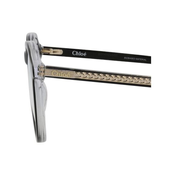 Chloé Round-Frame Bio Acetate Optical Frames Black Womens - Picture 4 of 6